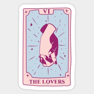 Lovers Tarot Card Sticker